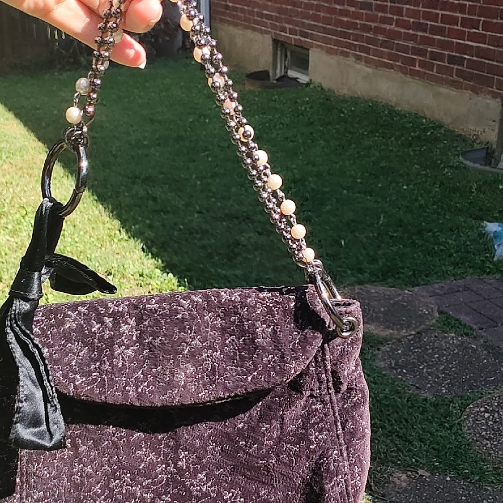 GAP Purple Textured Shoulder Bag